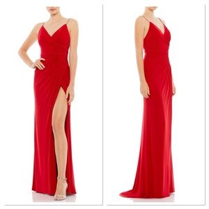 Ieena By Mac Duggal (#26695) Red Formal Gown, NWT, Size 4
